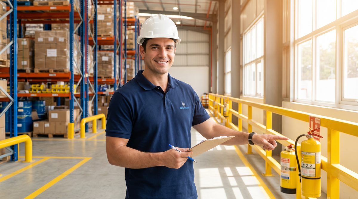 Yogel H&S specialist conducting a site audit